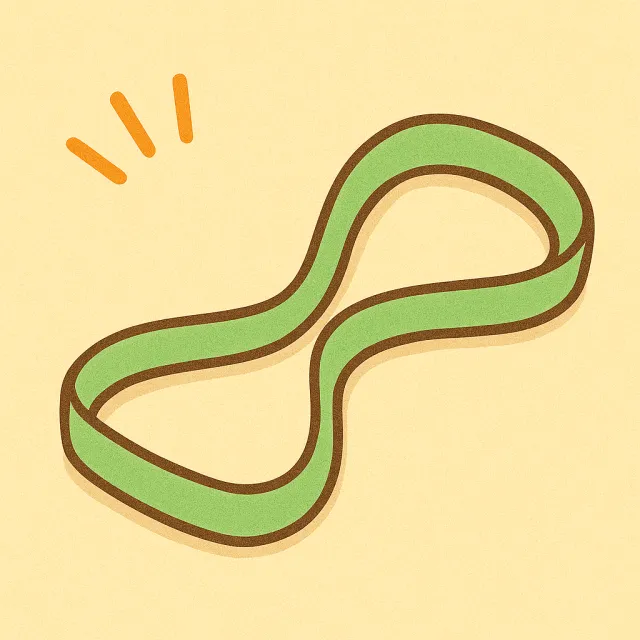 ストレッチバンドのイラスト
